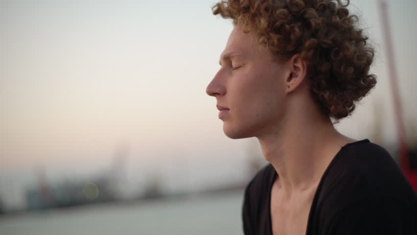White Male With Red Curly Stock Footage Video 100 Royalty Free
