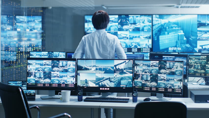 In The Security Control Room Video De Stock Totalmente Libre De Regalias 31689544 Shutterstock