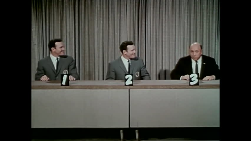 CIRCA 1960s - The final segment of the 1960s TV show "To Tell the Truth" is parodied in 1964.