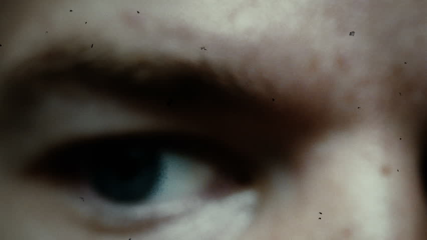 Hd00 31psychotic Blue Eyes Close Up Film Damage