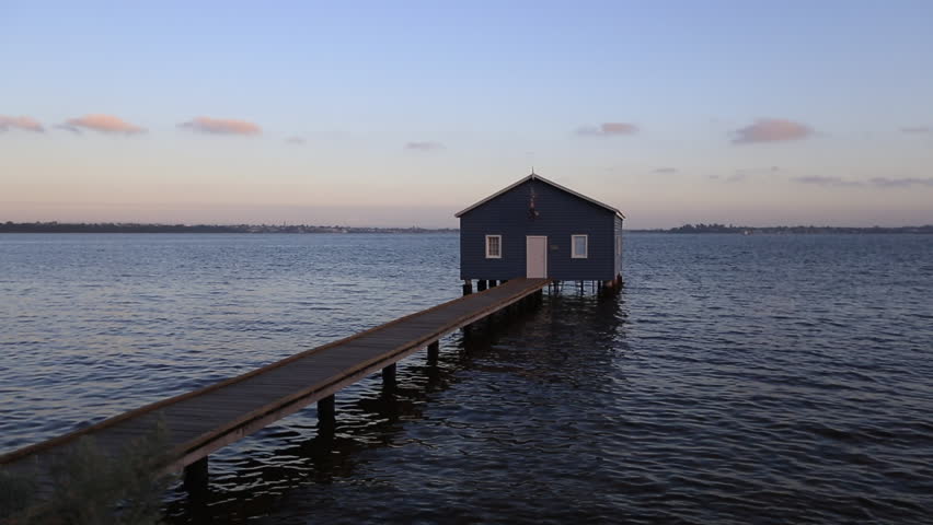 Hd00 10sunrise At Boat Shed Swan River Perth City West Of Australia