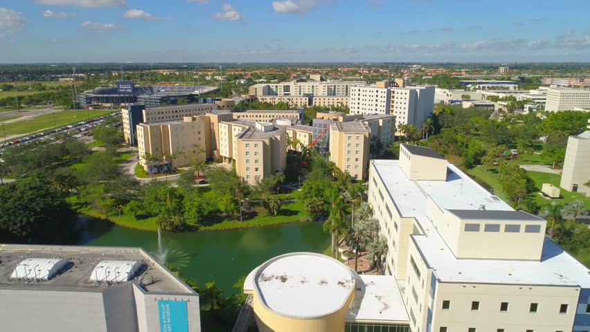 MIAMI - SEPTEMBER 29: Aerial Video Of Florida International University ...