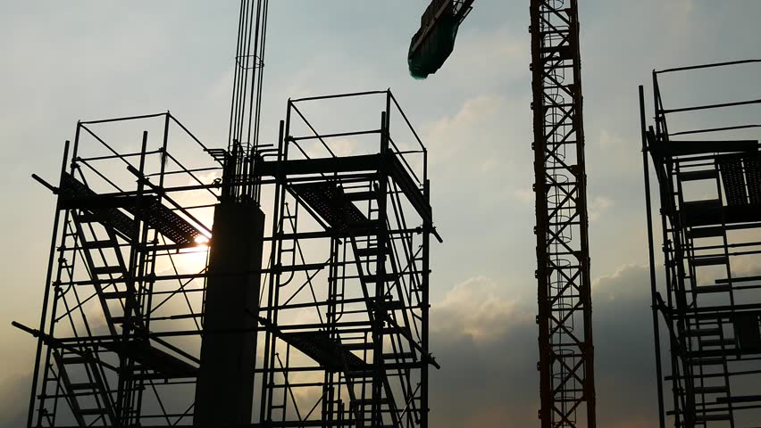 CCTV Split Screen Construction Sites Security. Séquences vidéo libres ...