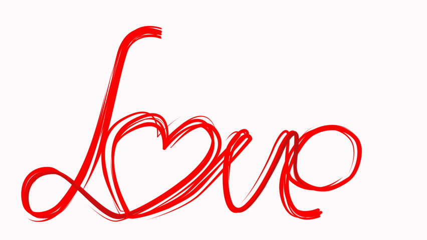 Hand Draw Love Word Paint Brush Animation Red Color Heart At White Background Concept For Valentines Day Wedding Cele Tion Greeting Loopable Hand Draw Love Word Paint Brush Animation Red Color Heart At White Background Concept For Valentines Day Wedding Cele Tion Greeting Loopable