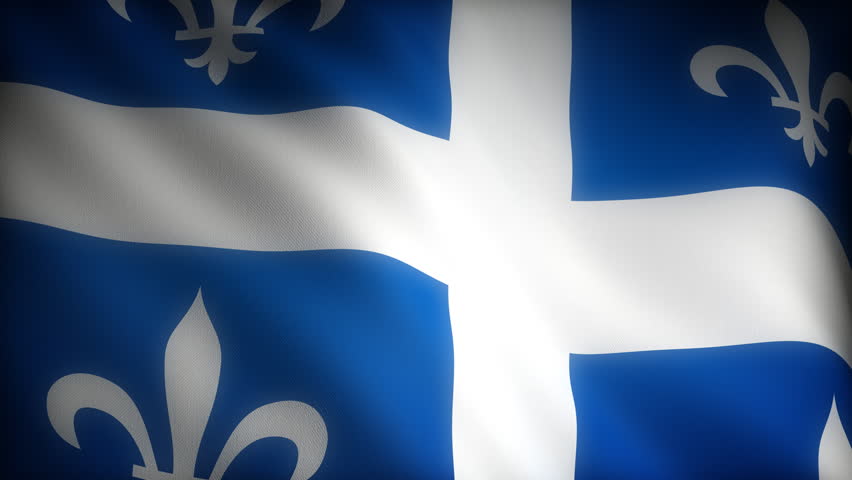 Stock video of flag of quebec (seamless) | 3399674 | Shutterstock