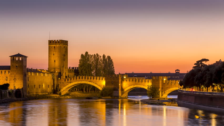 The Castel Vecchio Bridge Or Stock Footage Video 100 Royalty