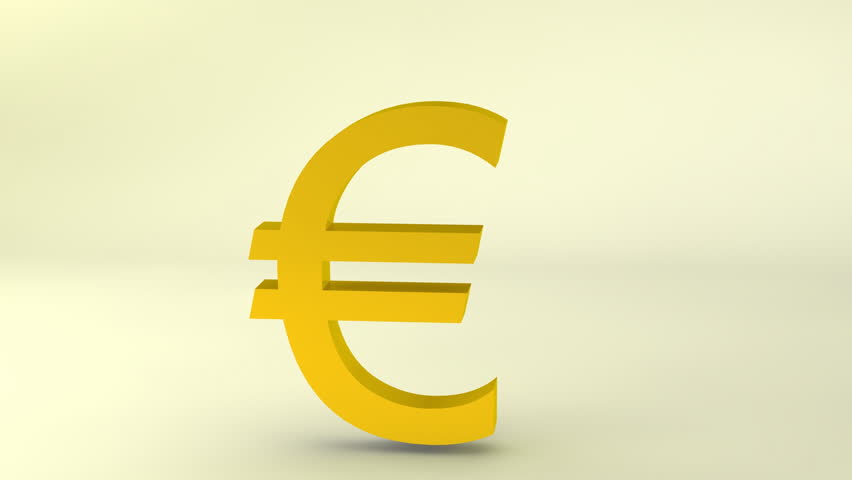 Golden Euro Sign - Isolated Stock Footage Video 4383785 | Shutterstock