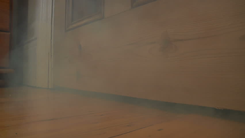 Smoke Seeps Under Door Stock Footage Video 100 Royalty