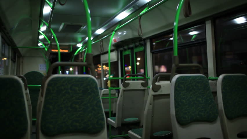 View Inside The Night Bus Stock Footage Video 100 Royalty Free 3797864 Shutterstock