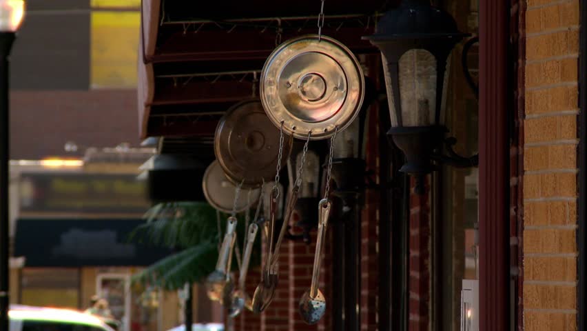 Tin Wind Chimes Made Of Kitchen Ware