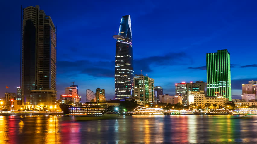 Night skyline in Saigon, Vietnam image - Free stock photo - Public ...