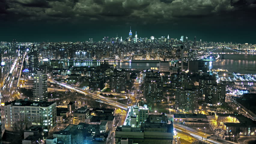 New York City Aerial View Stock Footage Video (100% Royalty-free