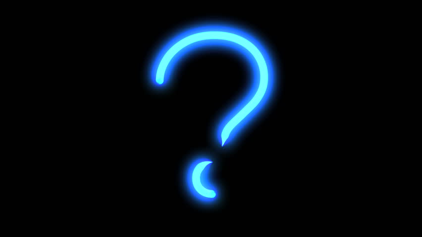 Blue Question Mark Stock Footage Video 100 Royalty Free