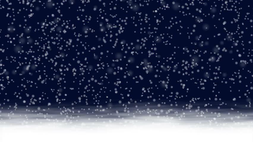 Heavy Snow Background Animation. Hdtv Stock Footage Video (100% Royalty