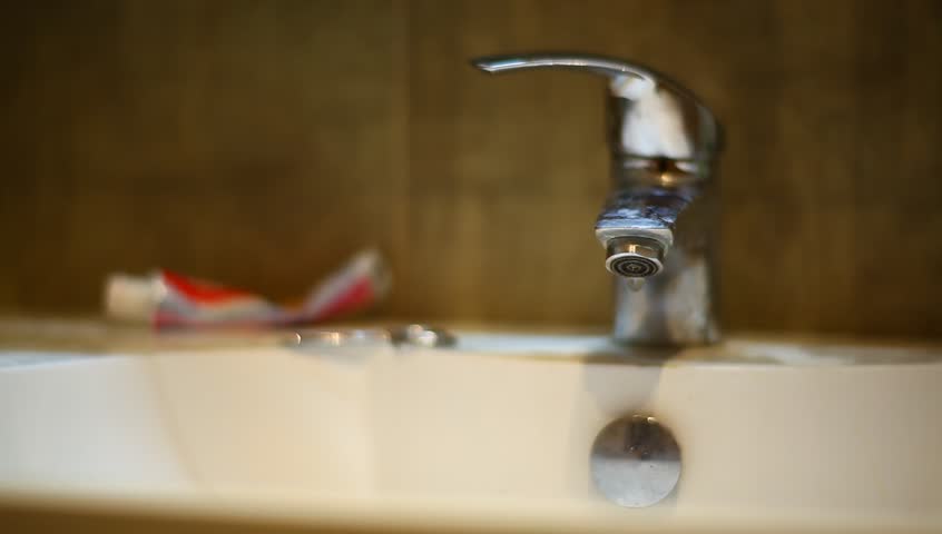 Tap Faucet Dripping Save Water Stock Footage Video 100 Royalty
