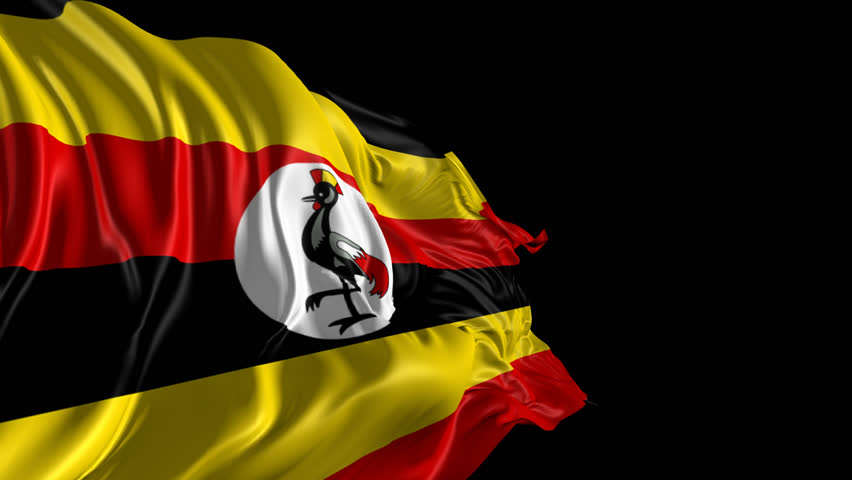 Flag of Uganda Beautiful 3d Stock Footage Video (100% ...