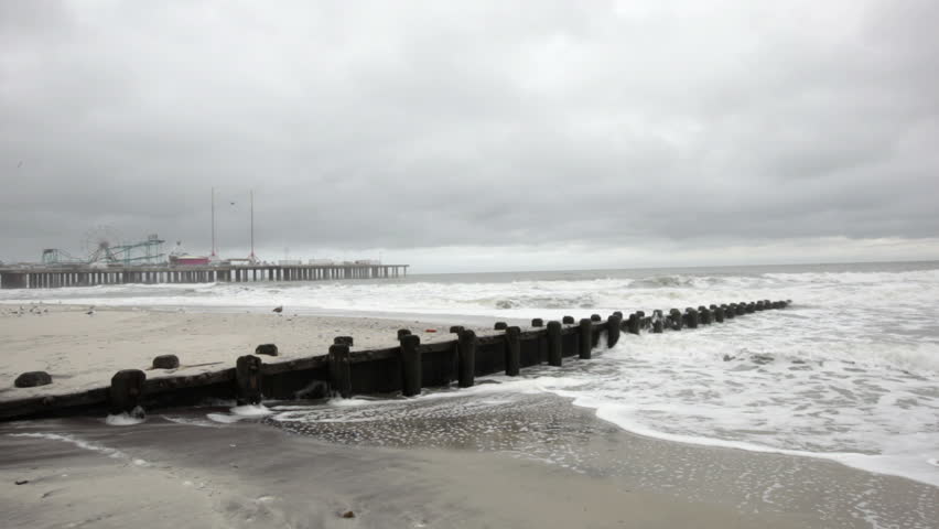 Atlantic Ocean shore in Atlantic City, New Jersey image - Free stock ...