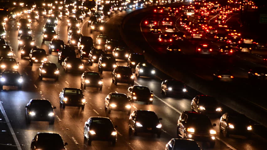 Evening Rush Hour Traffic On Stock Footage Video (100% Royalty-free ...