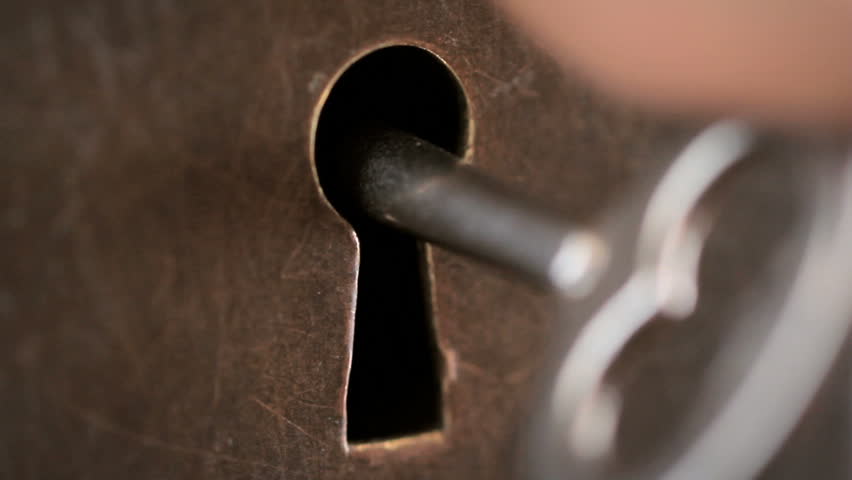 Skeleton Key Going Into Old Stock Footage Video 100 Royalty