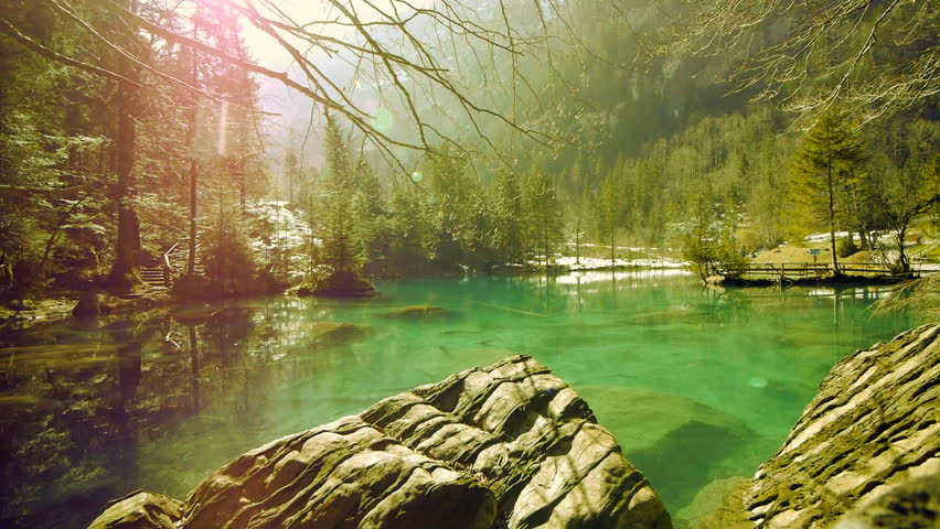 Turquoise Water Background. Park Resort. Beautiful Nature ...