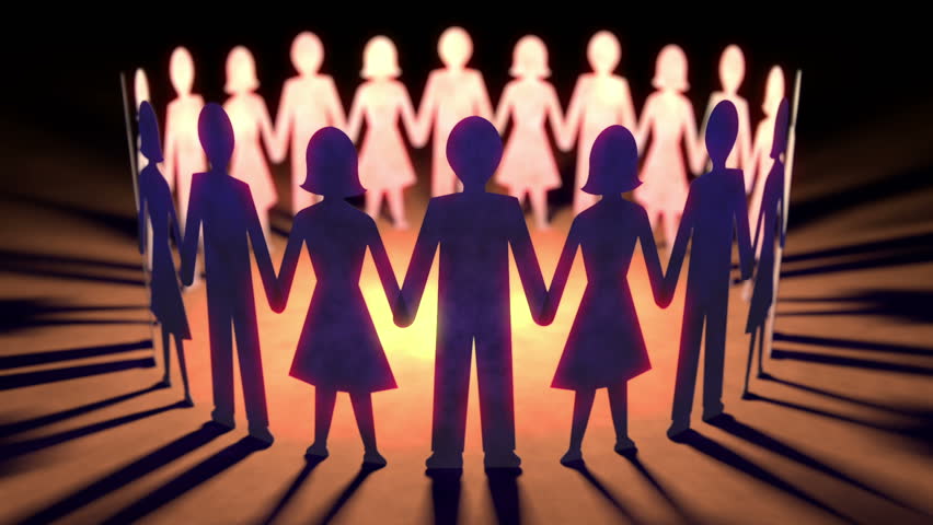 Stock Video Clip Of Paper Dolls Loop Seamless Loop Of Shutterstock