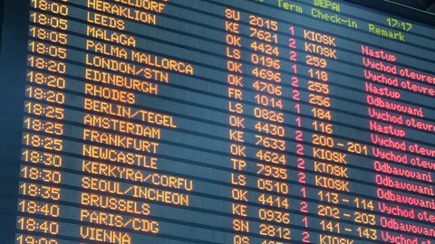airport departures board airport stock footage video 100 royalty free 6530744 shutterstock