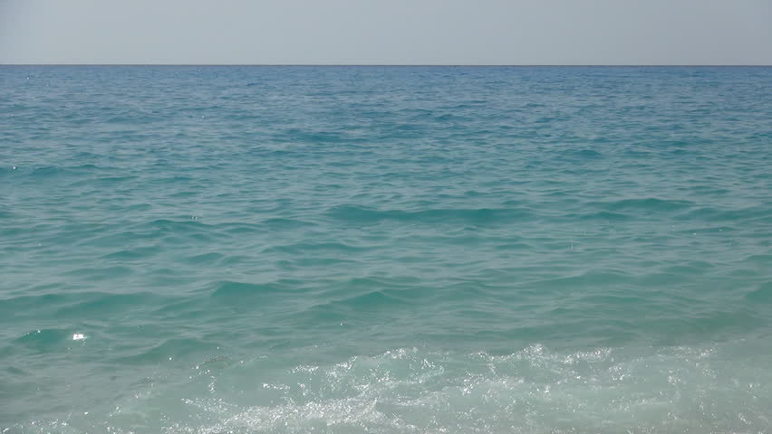 A Simple Plain Minimalistic Background Of A Large Body Of Blue Ocean ...