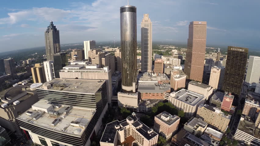 Downtown Atlanta Georgia Aerial Video Stock Footage 100 Downtown Atlanta Georgia Aerial Video Footage