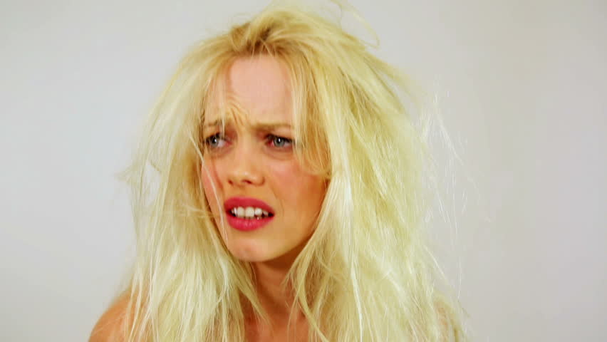 Unhealthy Weak Messy Hair Of Stock Footage Video 100 Royalty