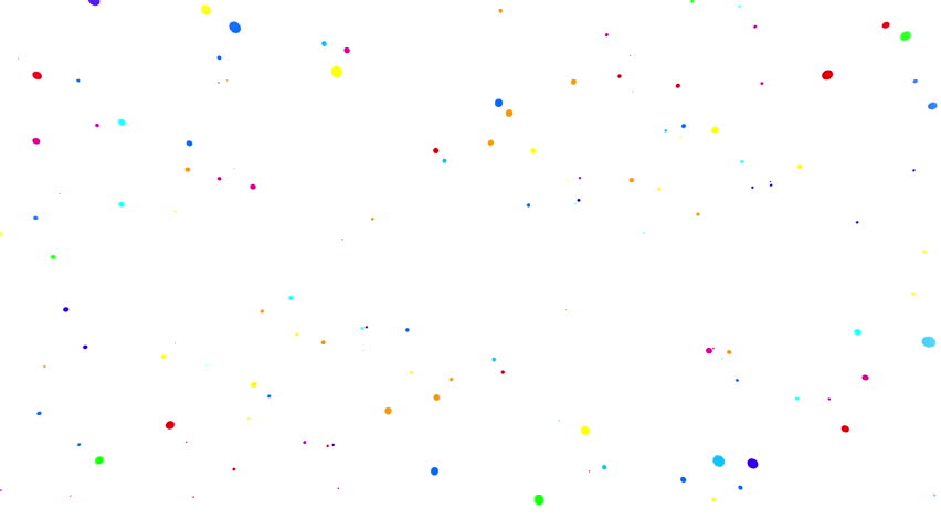 Light Blue Abstract Background With Colorful Polka Dots In Different