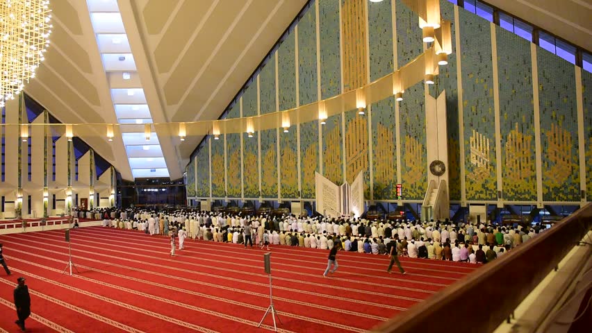 ISLAMABAD, PAKISTAN - AUGUST 7, 2014: Main Hall Of Faisal ...