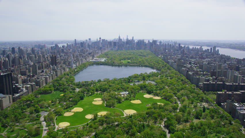 Stock video of aerial view of central park in | 7245034 | Shutterstock