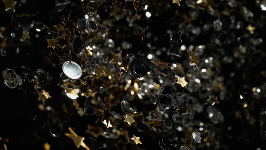 Silver Confetti Stock Footage Video | Shutterstock