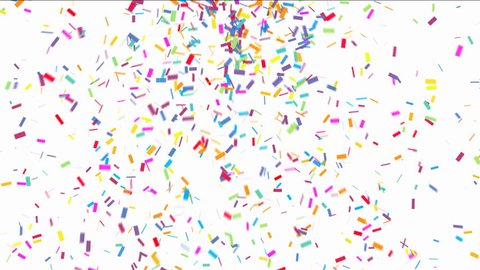 Animation Colorful Confetti Falling On White Stock Footage Video (100%  Royalty-free) 8047054 | Shutterstock