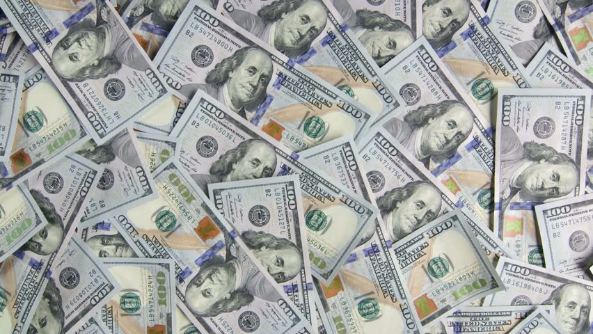 Dolly: $100 American Dollar Bills Stock Footage Video (100 ...