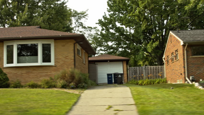 1950s Houses driving plate: rear view, 1950s-70s single-storey, ranch-style 1950s Houses driving plate: rear view, 1950s-70s single-storey, ranch-style