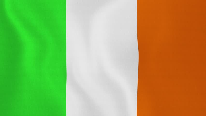 De que color es la bandera de irlanda