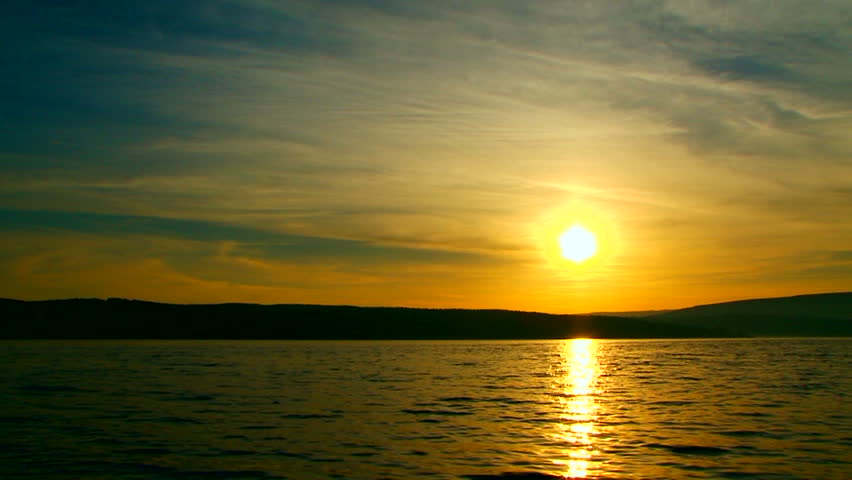 Water at Dawn. a Beautiful Stock Footage Video (100% Royalty-free ...