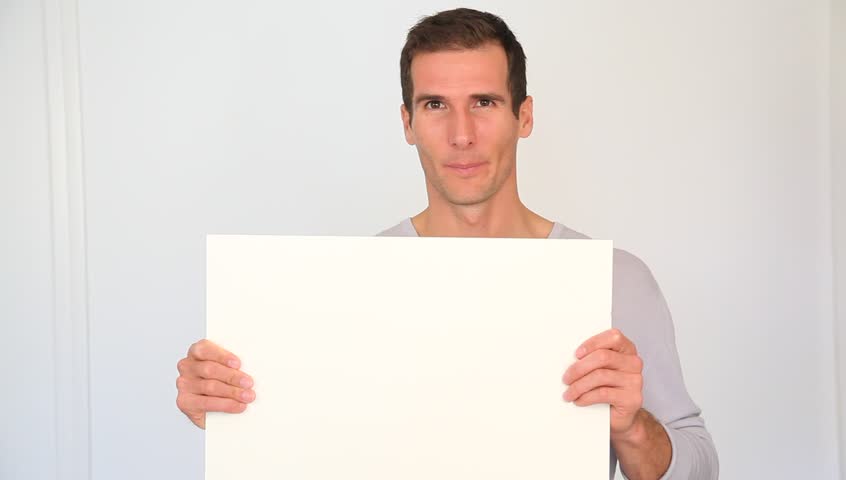 A man holding a paper for the registration of dating site in usa