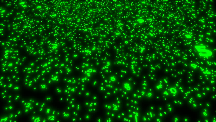Animated Flying Glowing Neon Green Stock Footage Video 100 Animated Flying Glowing Neon Green Numbers From 0 To 9 On Black Background Upward