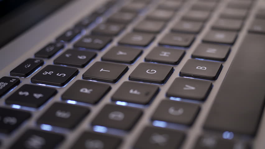 Typing On A Laptop Computer Stock Footage Video 100 Royalty Free